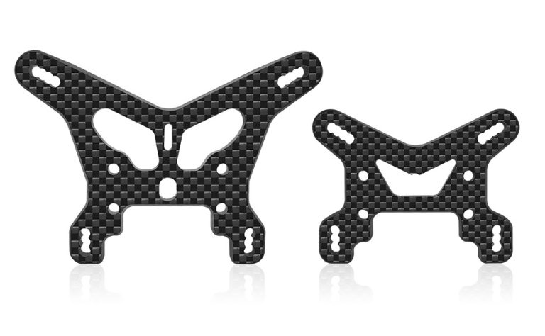 T-Work`s Graphite Shock Towers for TLR and Associated 4WD Buggies