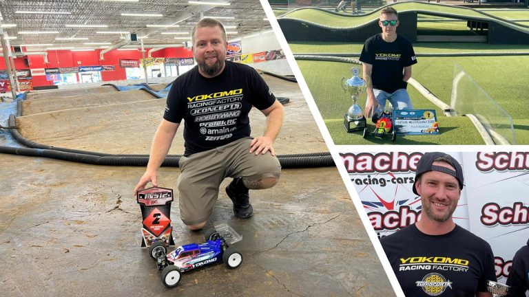 Maifield, Martin, and Dübel leaving Yokomo Offroad Factory Team