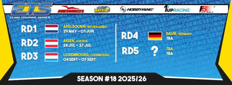 Race Calendar for Season #18 in the making